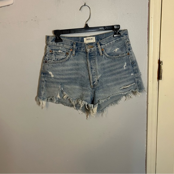 Agolde Parker Vintage Cut-off  denim shorts size 26 - Picture 2 of 9